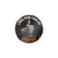 Looks Good From My House Hard Hat Sticker