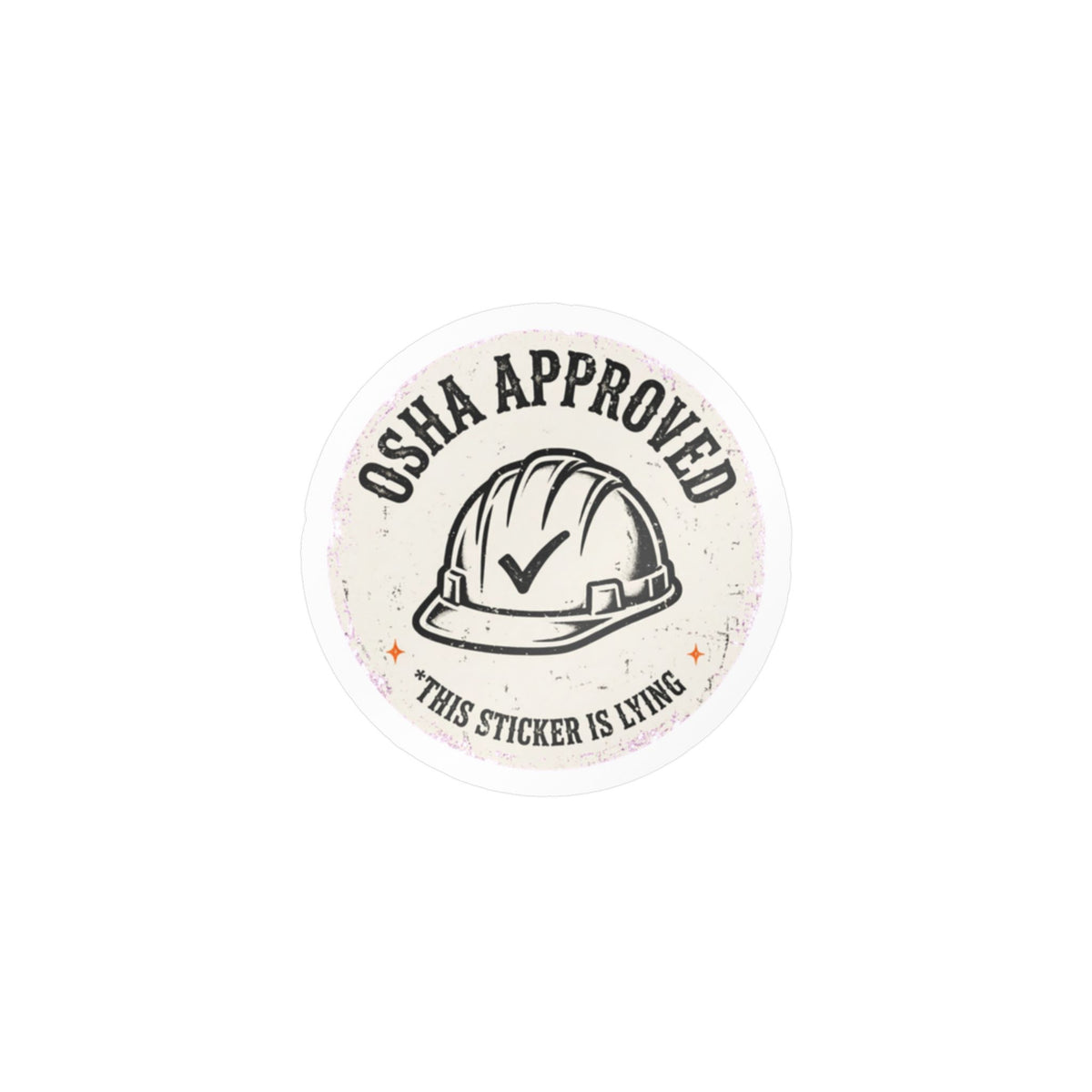 OSHA Approved Hard Hat Sticker