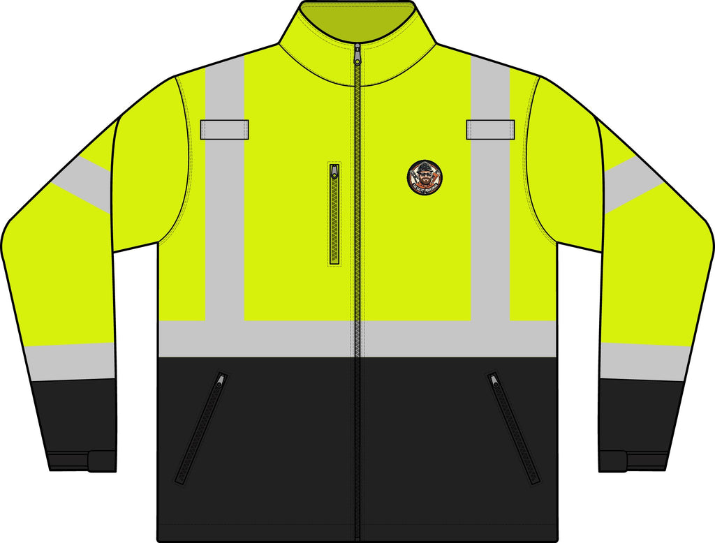 ANSI Class 3 Hi-Vis Soft Shell Jacket — "OSHA, Never Heard of Her"